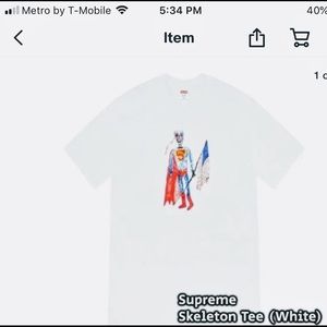 Supreme skeleton Tee